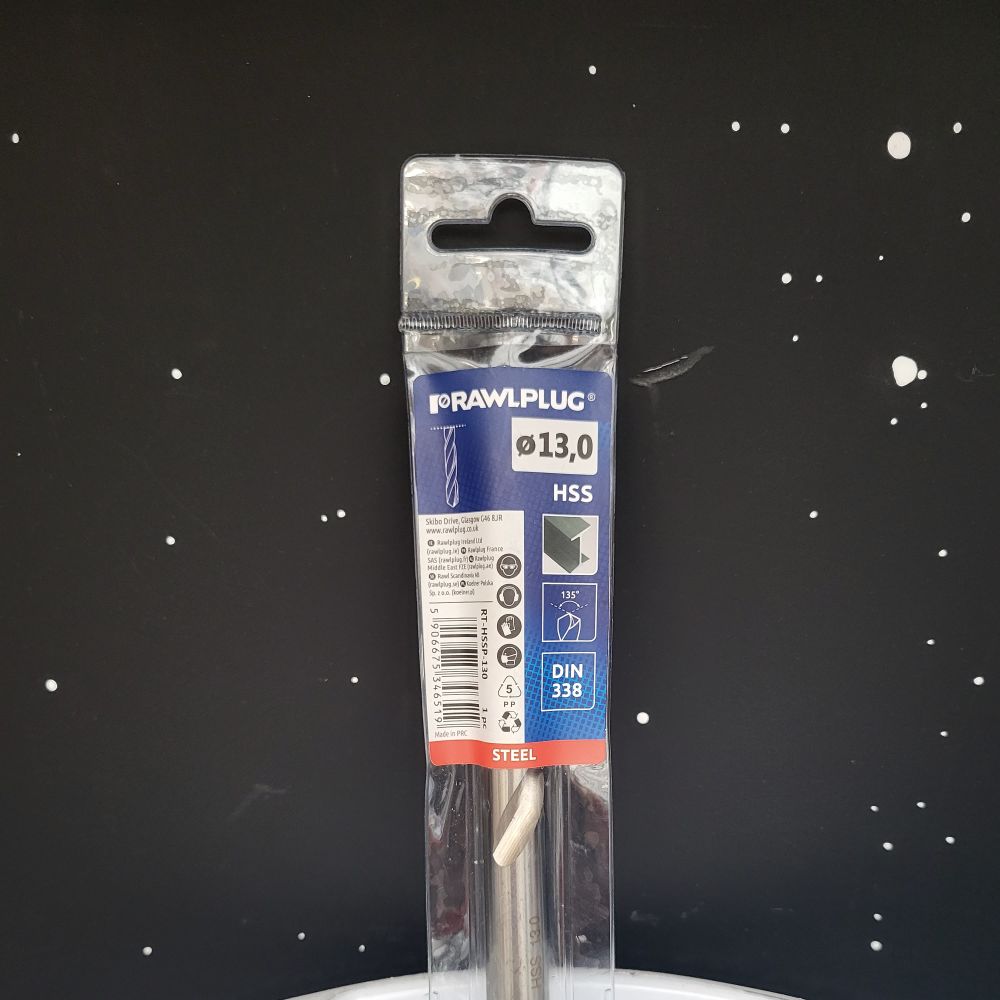 Forêt HSS rectifié diamètre 13 mm et longueur 151 mm - 1 pièce | PMP D