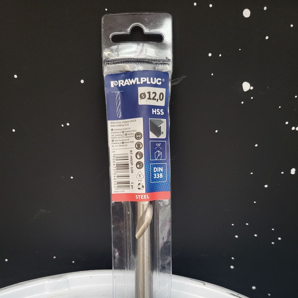 Forêt HSS rectifié diamètre 12 mm et longueur 151 mm - 1 pièce | PMP D
