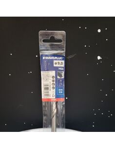 Forêt HSS rectifié diamètre 9 mm et longueur 125 mm | PMP Décor