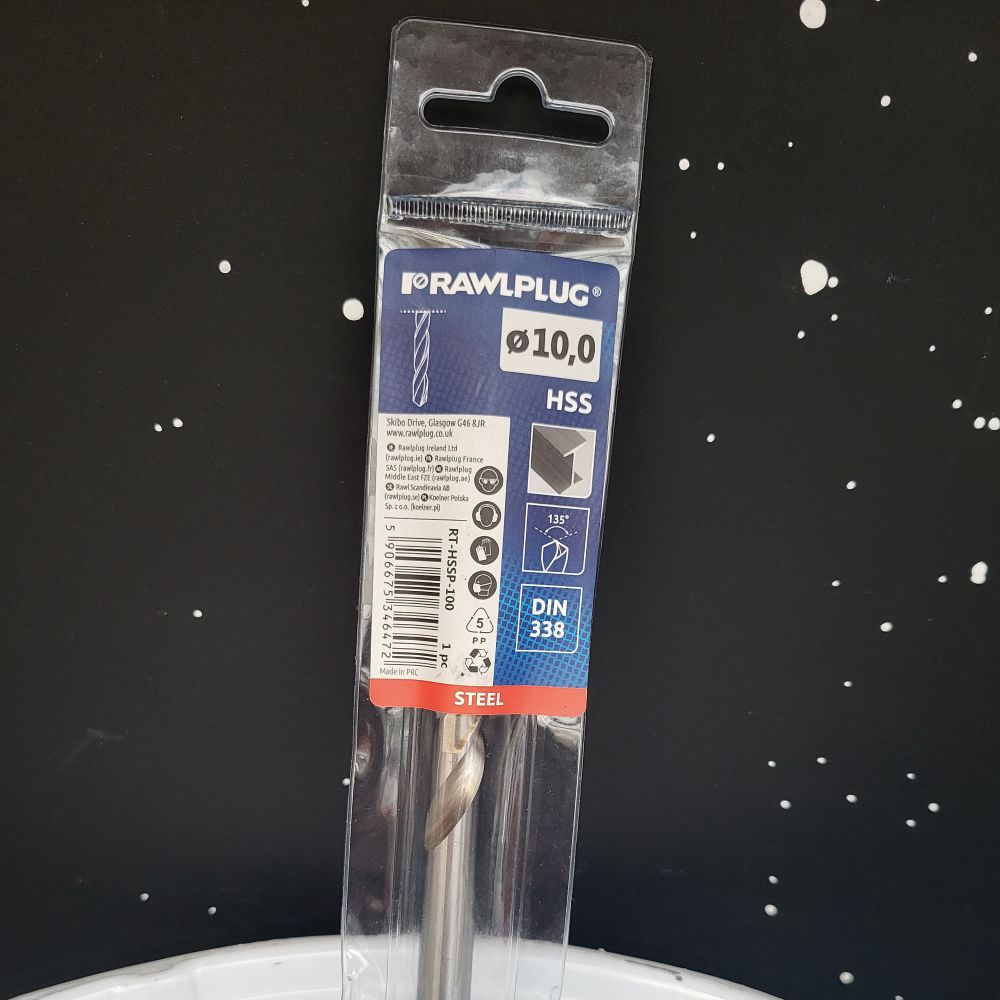 Forêt HSS rectifié diamètre 10 mm et longueur 133 mm - 1 pièce | PMP D