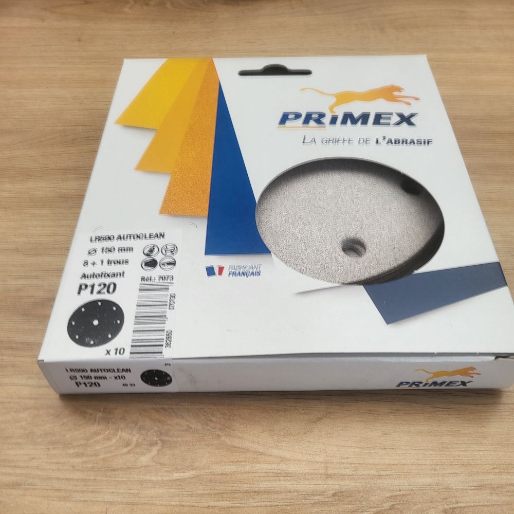 Disque LR590 AUTOCLEAN 150 mm autofixant P120 lot de 10 | PMP Décor