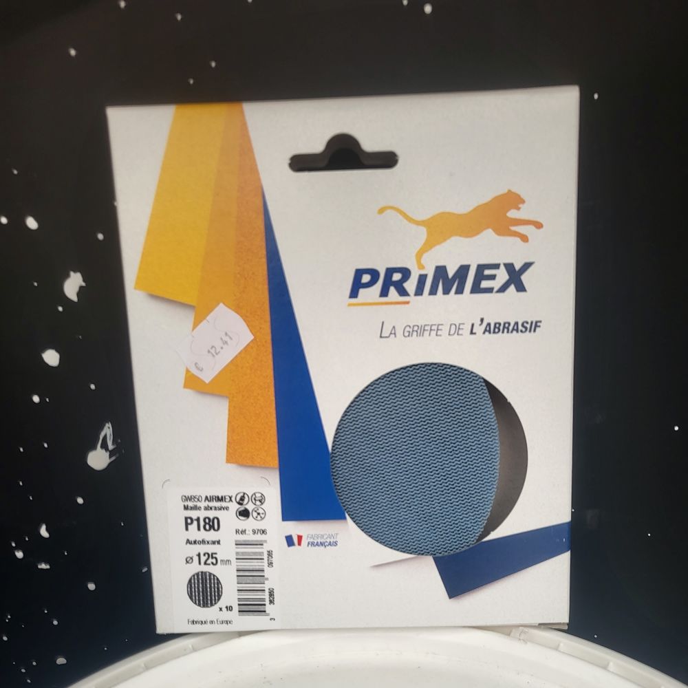 Disque GW850 AIRMEX maille abrasive P180 autofixant 125 mm lot de 10 |