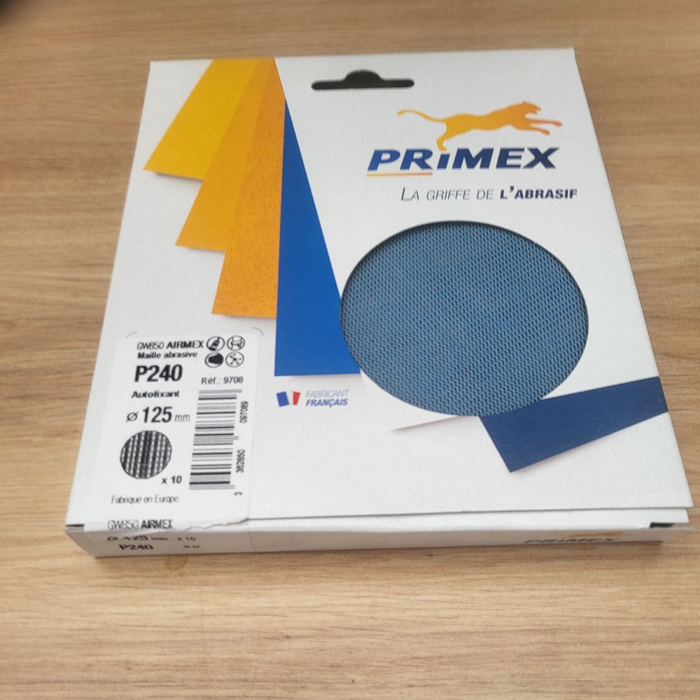 Disque GW850 AIRMEX maill abrasive P240 autofixant 125 mm lot de 10 | 
