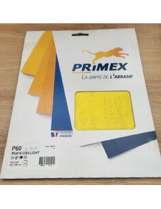 Feuille abrasif PU414 OXALIGHT 230 X 280 mm P60 lot de 5 | PMP Décor