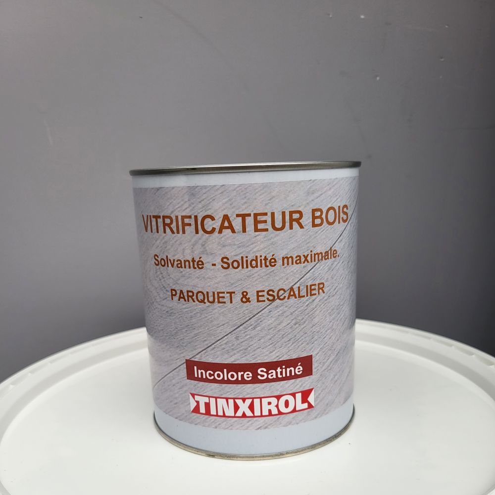 Vitrificateur bois solvanté - Aspect satiné - incolore - 1L | PMP Déco
