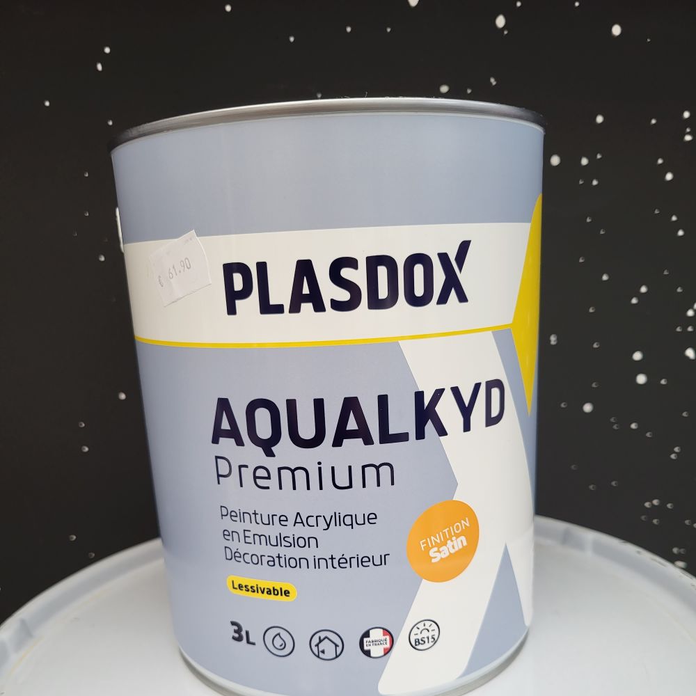 AQUALKYD PREMIUM SATIN BASE TS à TEINTER 3L | PMP Décor