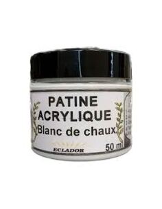 Patine Acrylique - Blanc de Chaux - 50ml - ECLADOR | PMP Décor