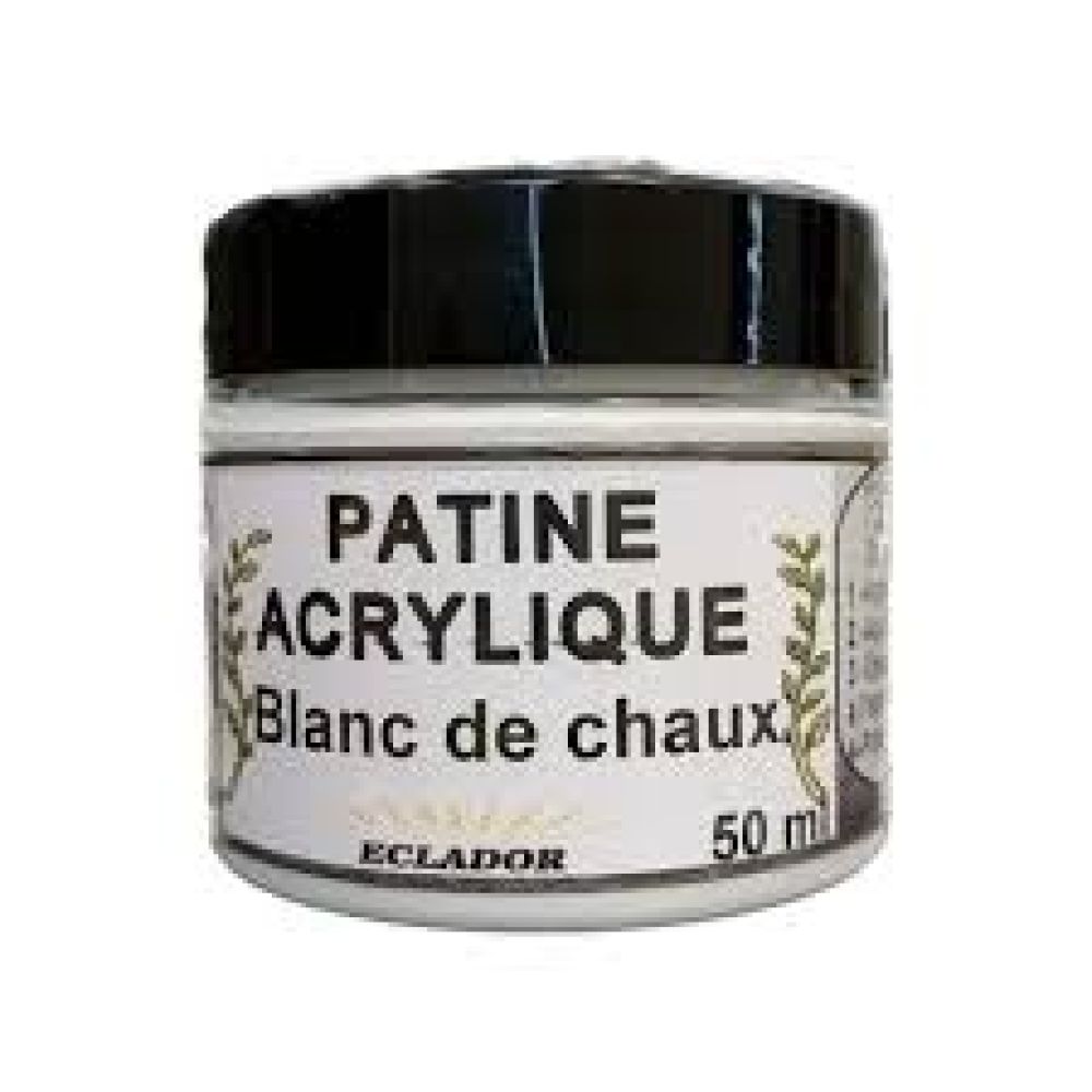 Patine Acrylique - Blanc de Chaux - 50ml - ECLADOR | PMP Décor