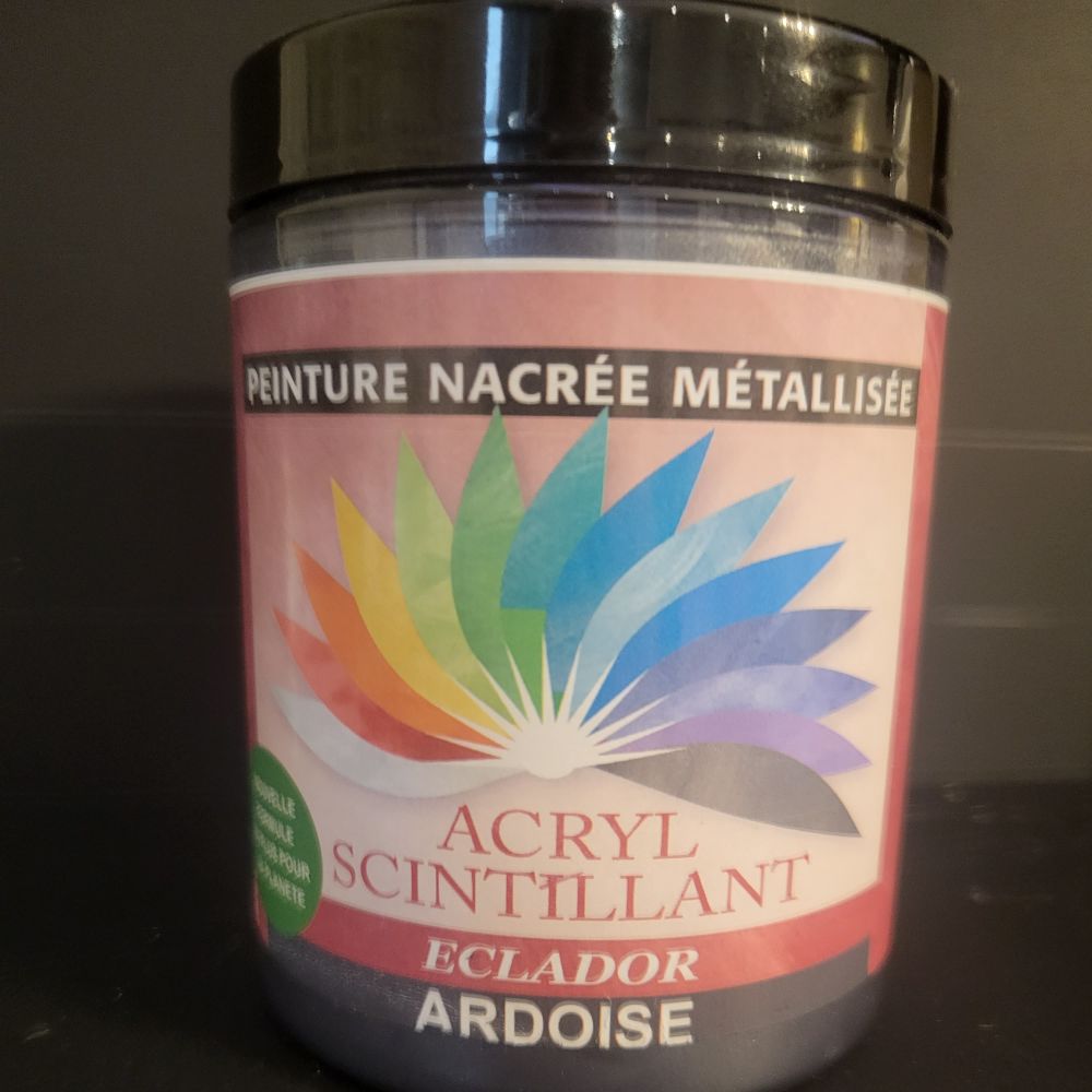ACRYL SCINTILLANT - ARDOISE - 250ml - ECLADOR | PMP Décor