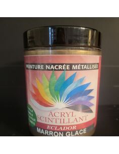 ACRYL SCINTILLANT - MARRON GLACE - 250ml - ECLADOR | PMP Décor
