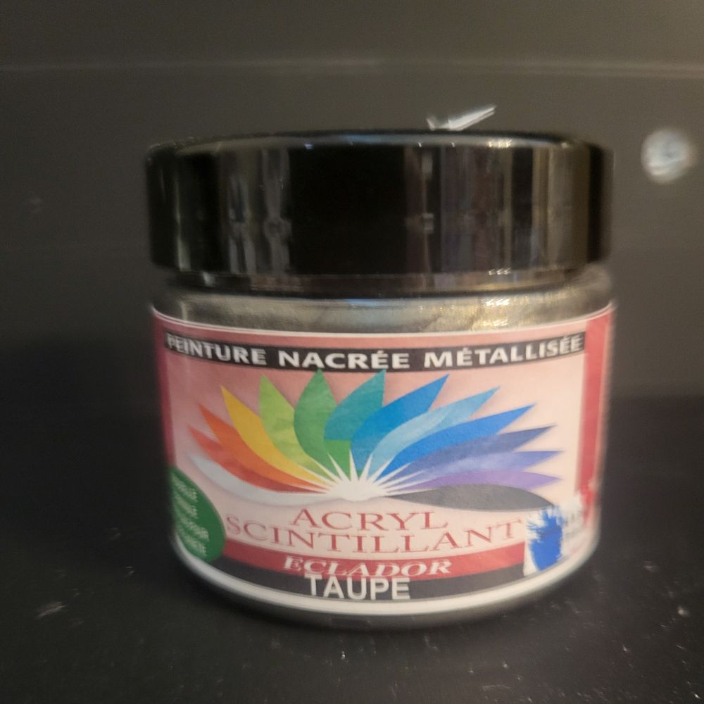 ACRYL SCINTILLANT - TAUPE - 50ml - ECLADOR | PMP Décor