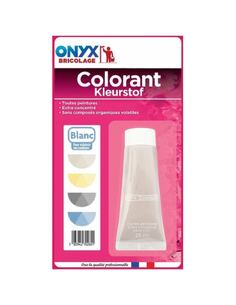 Colorant BLANC 25ml tube ONYX | PMP Décor