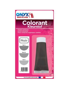 Colorant NOIR 25ml tube ONYX | PMP Décor