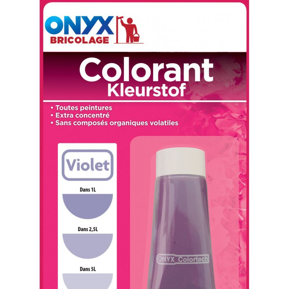 Colorant VIOLET 25ml tube ONYX | PMP Décor