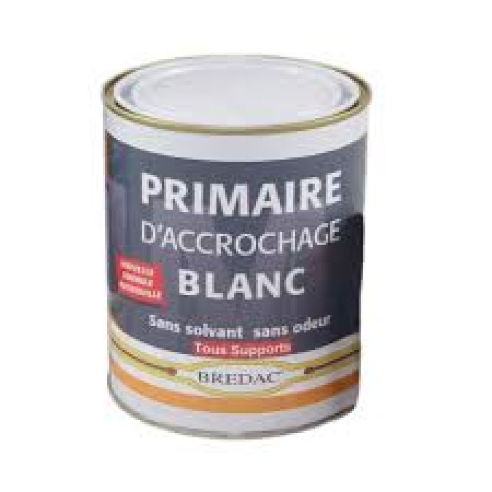 Primaire d'accrochage blanc - sans odeur - 250 mL - BREDAC | PMP Décor