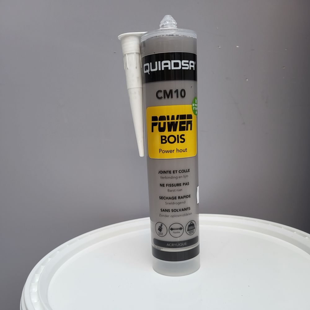 Mastic acrylique élastique et adhésif pour bois - GRIS FONCE - CM10 | 