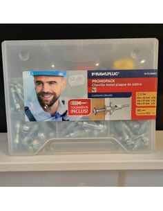 SM cheville plaque de platre + Tournevis PACK DE 160 | PMP Décor
