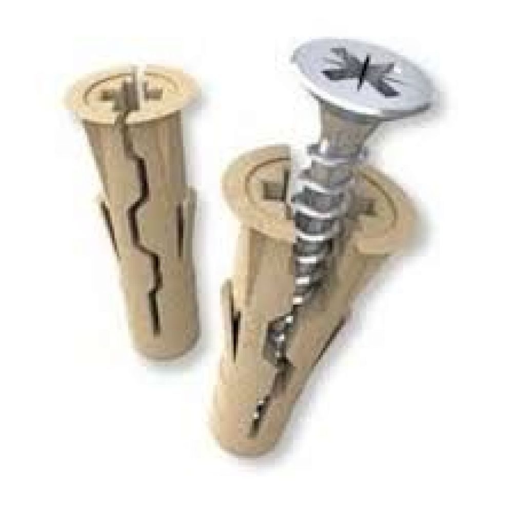 Timber UNO multipurpose plug - 6 mm - avec vis 4.0x35mm - sachet bio 3