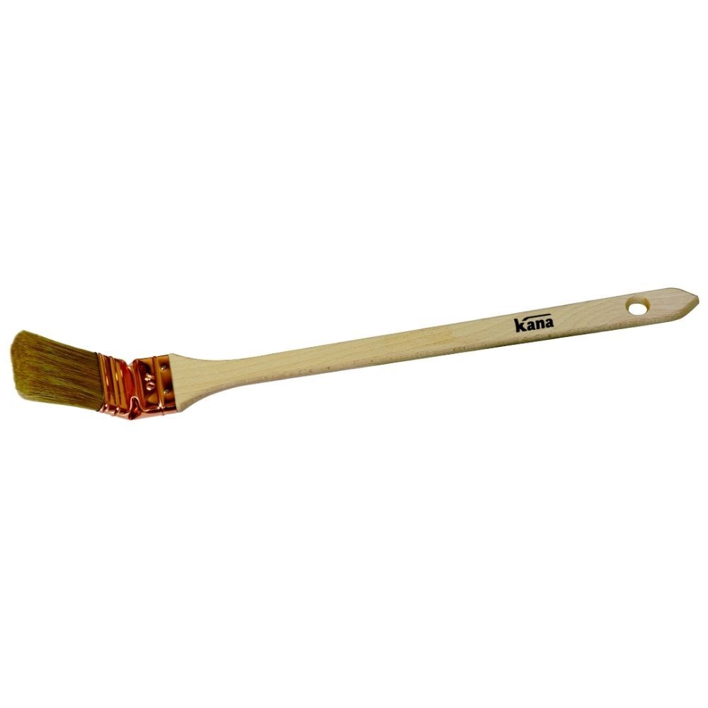 Brosse radiateur 40 mm manche bois acier cuivré - ROTA
