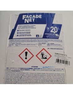 Façade net 20L - EXTERIEUR INTERIEUR - Solution bactéricide, fongicide