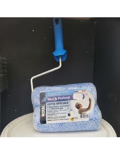 Rouleau + recharge OCRYL lisse 12 mm | PMP Décor
