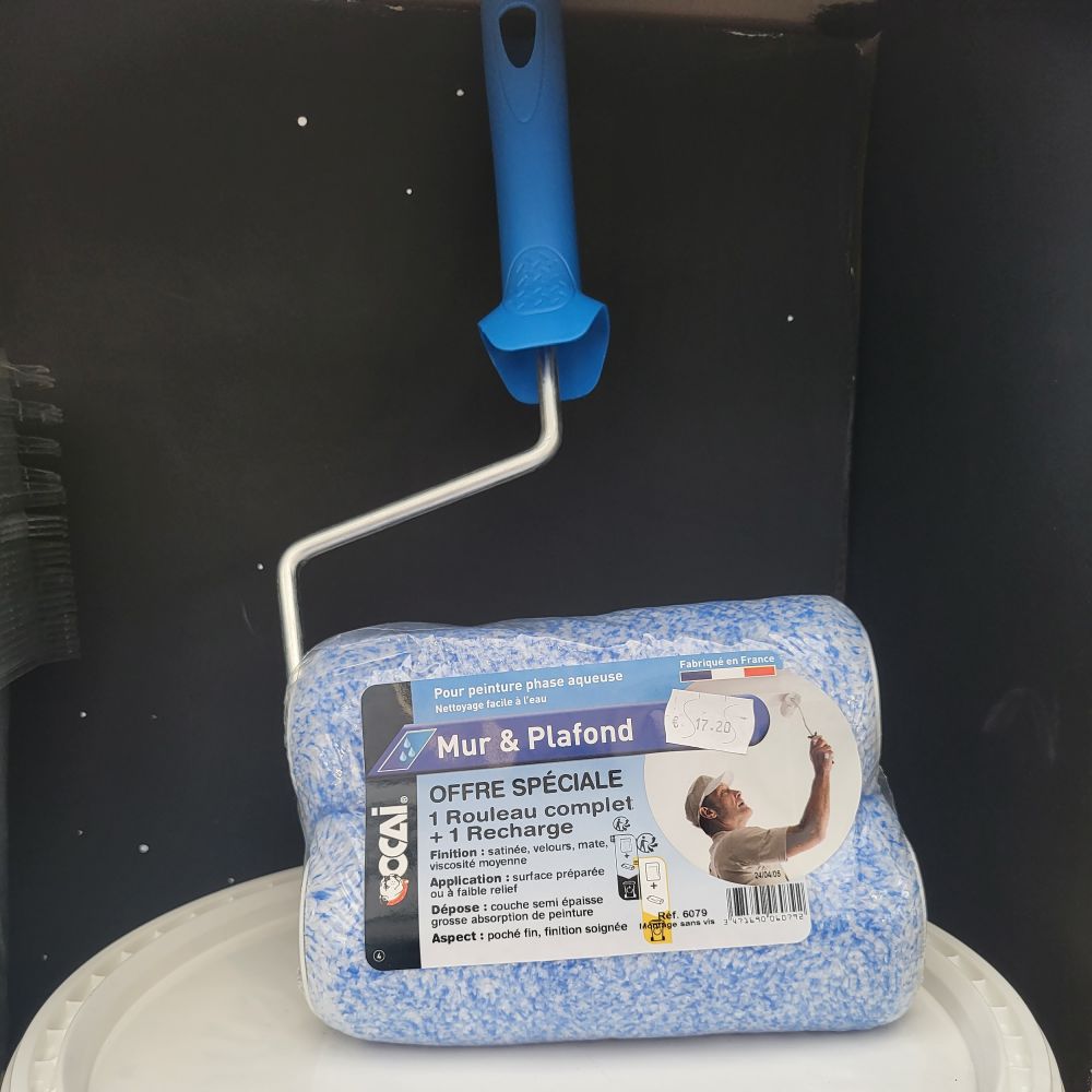 Rouleau + recharge OCRYL lisse 12 mm | PMP Décor