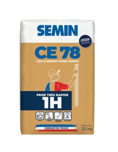 Colle-enduit pour joints - CE 78 - Prise rapide 1h - 5 kg | PMP Décor