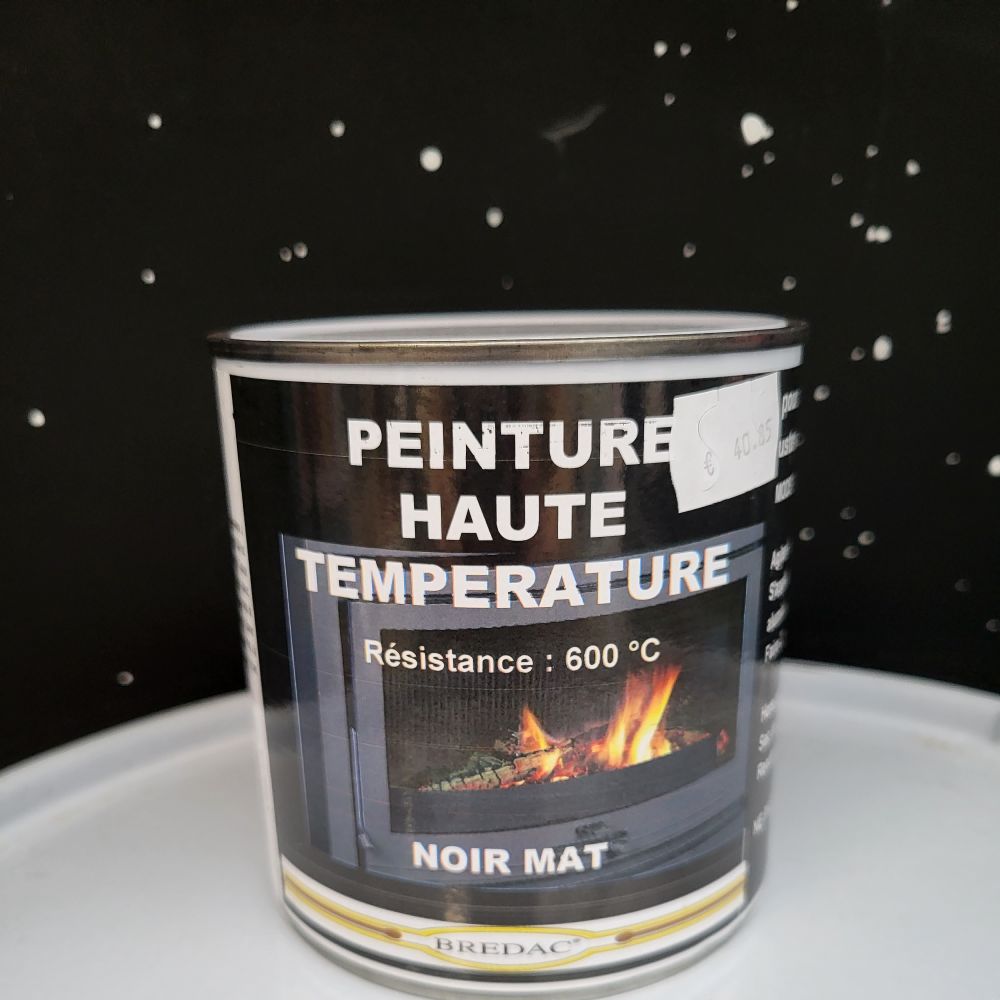 Peinture Haute Température - Noire - 500 ml | PMP Décor
