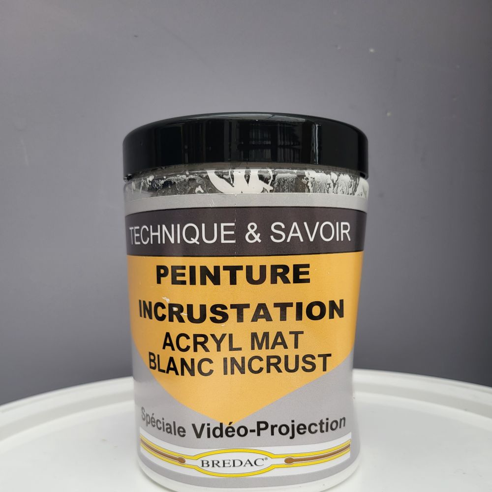 PEINTURE INCRUSTATION ACRYL MAT BLANC 0,75L | PMP Décor