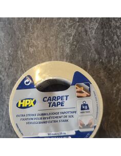 Ruban moquette fixation double face film polypro 50 mm x 25 m - destok