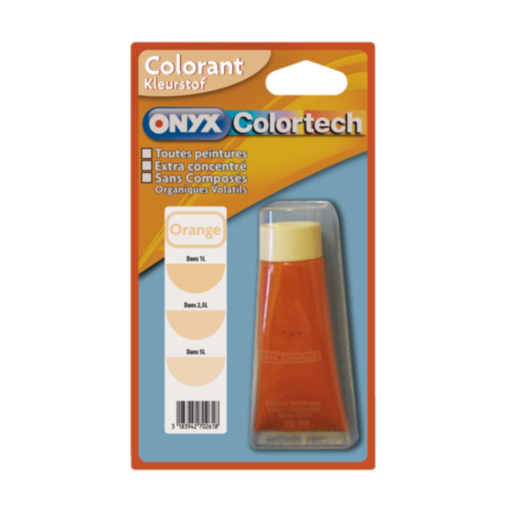 Colorant ORANGE 25ml tube ONYX | PMP Décor