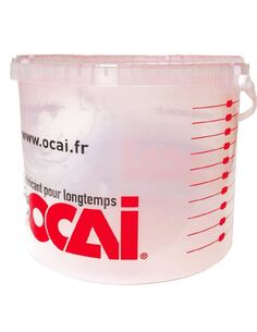 Seau doseur gradué avec couvercle 10 litres ø 30 cm | PMP Décor