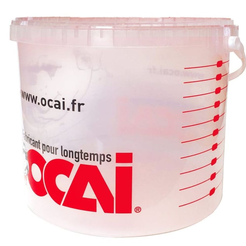 Seau doseur gradué avec couvercle 10 litres ø 30 cm | PMP Décor