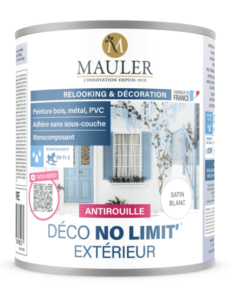 Déco No limit Extérieur aspect cire blanc 1L | PMP Décor