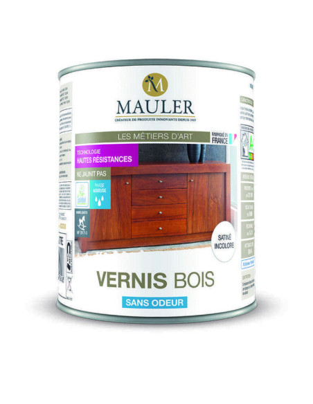 Vernis Bois MAULER Mat incolore 1L | PMP Décor
