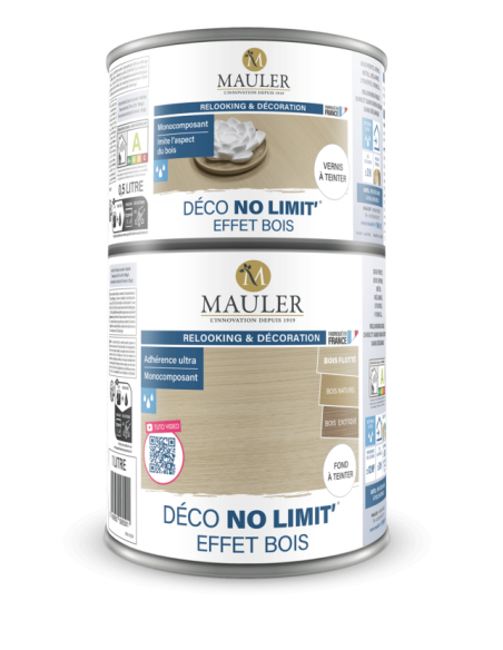Déco no limit - effet Bois Kit 1L+0,5L - vernis à teinter | PMP Décor