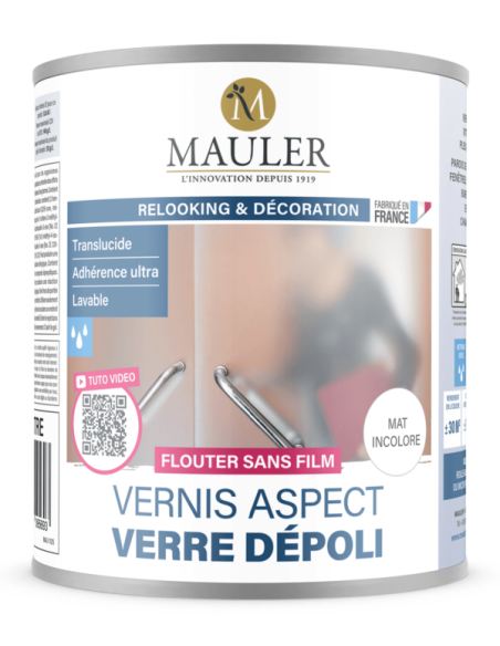 VERNIS ASPECT VERRE DEPOLI 1L MAT INCOLORE | PMP Décor