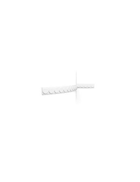 P9905F Flexible Cimaise murale Orac Decor - 6x1,2x200cm (h x p x L) - moulure décorative polyuréthane