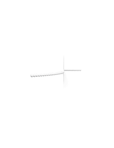 P9904F Flexible Cimaise murale Orac Decor - 2,5x0,9x200cm (h x p x L) - moulure décorative polyuréthane
