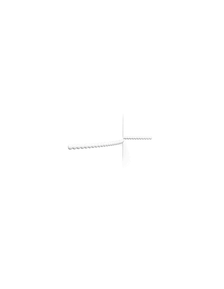 P9904F Flexible Cimaise murale Orac Decor - 2,5x0,9x200cm (h x p x L) - moulure décorative polyuréthane