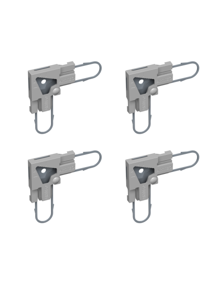 Pack de 4 angles pour back frame POWER CORNER - barre de suspension Artiteq
