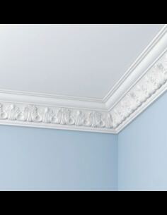 Corniche plafond C198 8,7 x 9,2 cm - Polyuréthane Cimaises &+