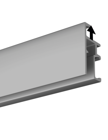 *-50%* Cimaise Click+ Rail R20 Gris 300cm - ENLEVEMENT MAGASIN - Cimaise Tableau Artiteq