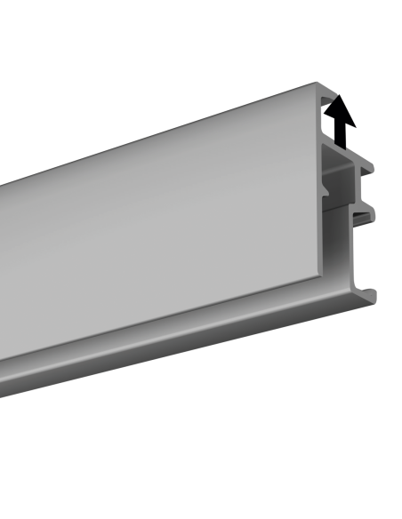 *-50%* Cimaise Click+ Rail R20 Gris 300cm - ENLEVEMENT MAGASIN - Cimaise Tableau Artiteq