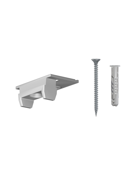 Pack jeux de fixation Cimaise R40 / clips + vis & chevilles multimatériaux Newly