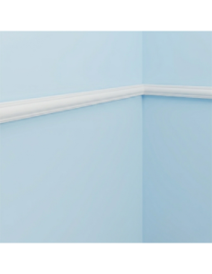 Moulure M379 3 x 1,3 cm - Polyuréthane Cimaises &+