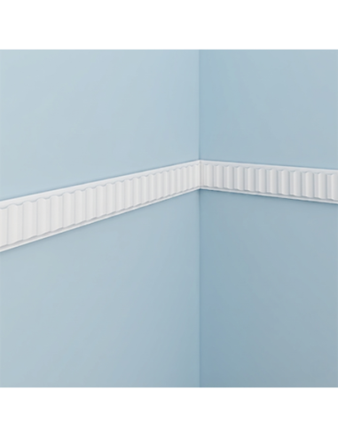 Moulure M338 4 x 0,9 cm - Polyuréthane Cimaises &+