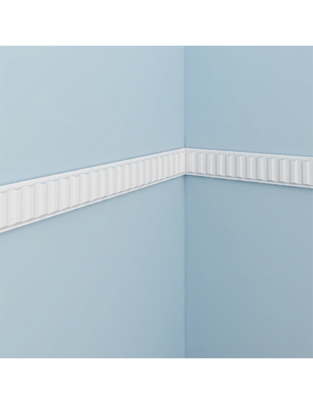 Moulure M338 4 x 0,9 cm - Polyuréthane Cimaises &+