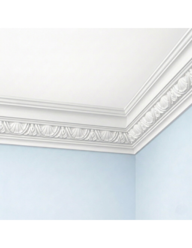 Corniche plafond C251 7 x 5,5 cm - Polyuréthane Cimaises &+