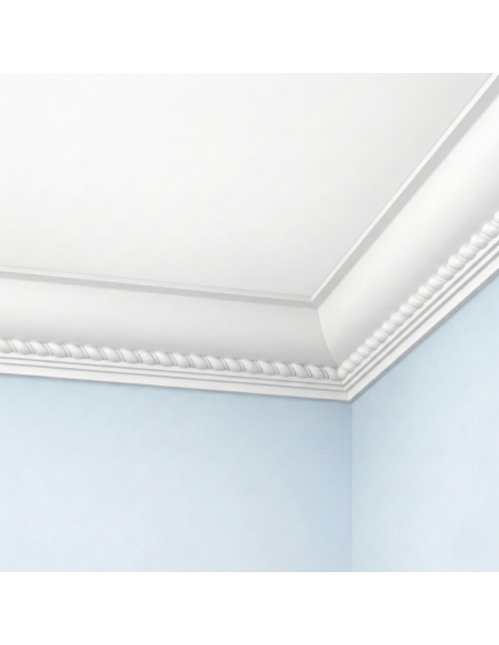 Corniche plafond C208 7,1 x 7,1 cm - Polyuréthane Cimaises &+